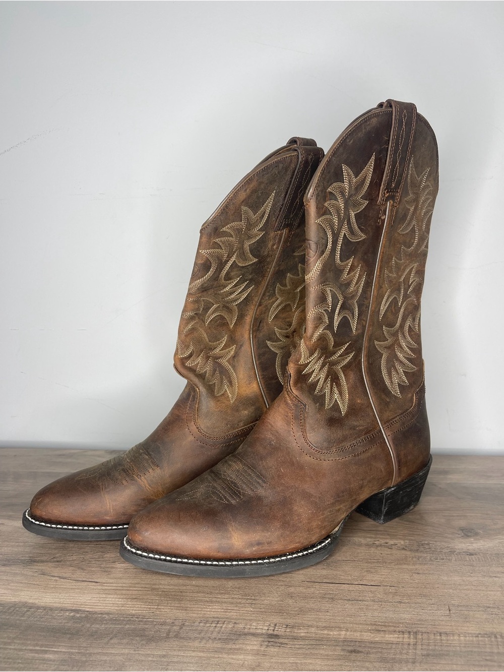 Ariat Heritage R toe western cowboy boots‎ size 9.5 EE